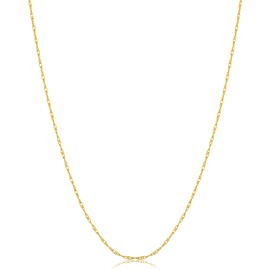 14k Yellow Gold Rope Chain Pendant Necklace (0.8 mm, 20 inch) | Minimalist Jewelry for Women