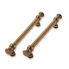 CABDM 10 Pack 5 Inch Hole Center Antique Brass Cabinet