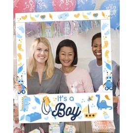 Aahs Engraving Baby Shower Party Frame Photo Prop, 35 X 30 inches (Boy)