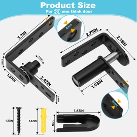 2Pack,Upgraded Heavy Saloon Door Hinges,Cafe Door Hinges,Self-Return Double Swinging Door Hinge,Bar Door Hinge,Swinging Door Hardware,304 Stainless Steel,88Lbs Load_Bearing,Easy Installation