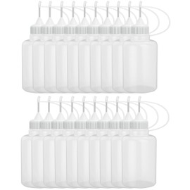 Chocople Needle Bottle Paint Bottle Glue Bottle Container DIY with Needle Dropper Set of 20 (30ml)