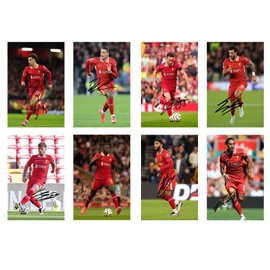 Set of 20 Individual Liverpool 2024/5 Football Players Signed 6X4 Inch Photo Prints With Pre Printed Signatures That Would Make A Great Gift For Any Fan.