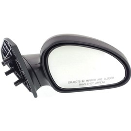 For Ford Escort 1997-2002 Door Mirror Passenger Side | Non-Folding | Manual | Non-Heated | Sedan/Wagon | Textured Black | Replacement For F7CZ17682AA | FO1321166