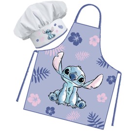 Sorrisini Children's Apron | Cooking Hat Children Lilo | Children's Apron Boys | Children's Cooking Apron Girls | Adjustable Children's Aprons for Baking, Painting, Children 3-8 Years Stitch,