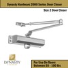 Dynasty Hardware Door Closer, Commercial Hydraulic Closer, Self-Closing, Spring Size