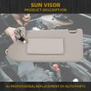 Dasbecan Left Driver Side Sun Visor Compatible with Nissan Maxima
