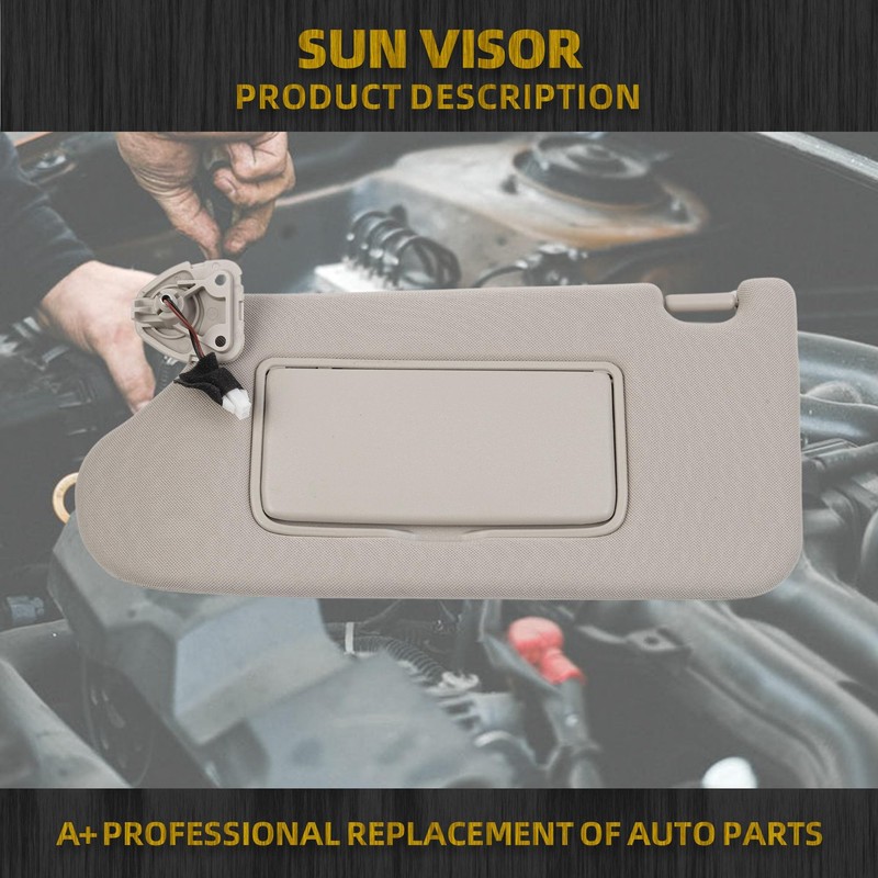 Dasbecan Left Driver Side Sun Visor Compatible with Nissan Maxima