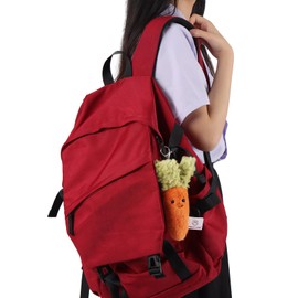 Apricot Lamb Carrot Cute Keychain, Soft Stuffed Plush Keychain Toy for Kids Backpack Purse 16cm, orange