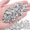 250Pcs 1/16"Cable Crimp Sleeves, Aluminum Wire Rope Crimping Loop Sleeve.