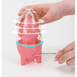 Egg Scrambler Shaker, Egg Spinners Protection Pad Mix Egg White Yolk Simple Operation Egg (Pink, 7.6 * 17CM)