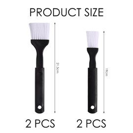 EOWVISN 2 Large Brushes And 2 Small Brushes, Simple Barbecue Brush, Nylon Brush, Seasoning Sauce Brush, Barbecue Baking Tools.