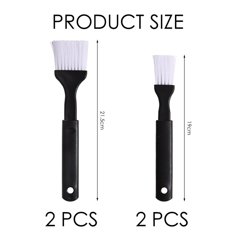 EOWVISN 2 Large Brushes And 2 Small Brushes, Simple Barbecue