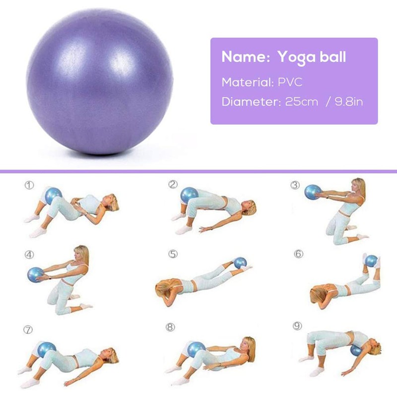 5pcs/set Fitness Yoga Ball Yoga Blocks Stretching Strap Resistance Loop