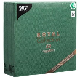 Royal Collection Napkins, Plain 40 x 40 cm, pack of 50