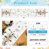 FurniGift Easter Table Runner 13x72 Inch - Natural Linen with