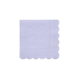 Meri Meri Bulk Multipack Paper Napkins (Pack of 100), Scalloped Napkins, 6.5 x 6.5 inches., Thick & Soft FSC Paper, Disposable Paper Napkins