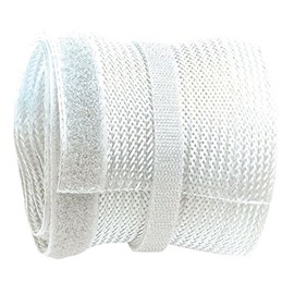 RICOO Z9085W-5 Cable Duct White 500 cm Long x 8.5 cm Wide Resealable with Velcro Fastening Cable Management