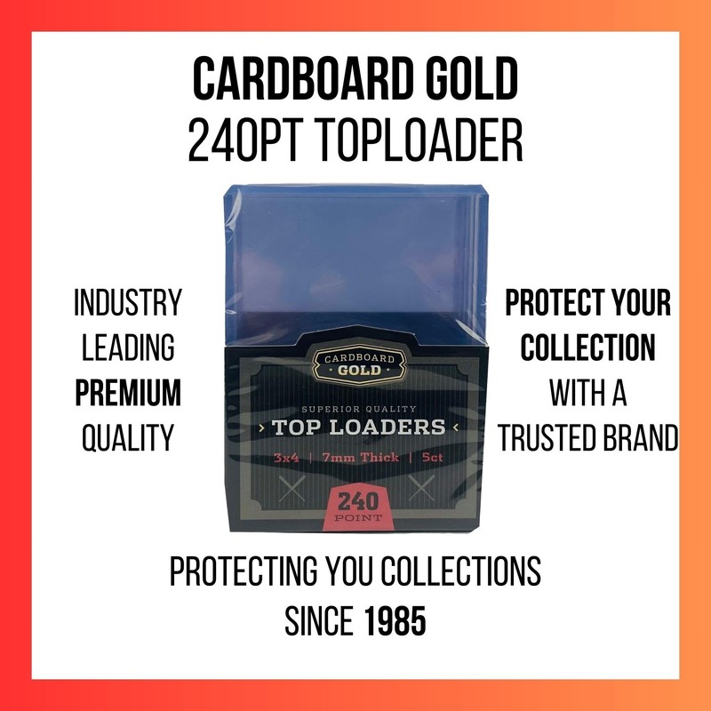 Cardboard Gold 20 TOP-Load 3X4 Card Holder for Super Thick
