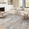 PureCozy Modern Abstract Beige Gray Rug 8x10 Machine Washable Area