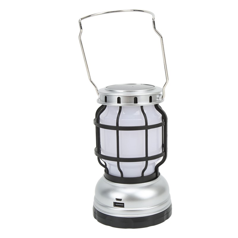 LED Camping Lantern USB Rechargeable Solar Powered Camping Light for