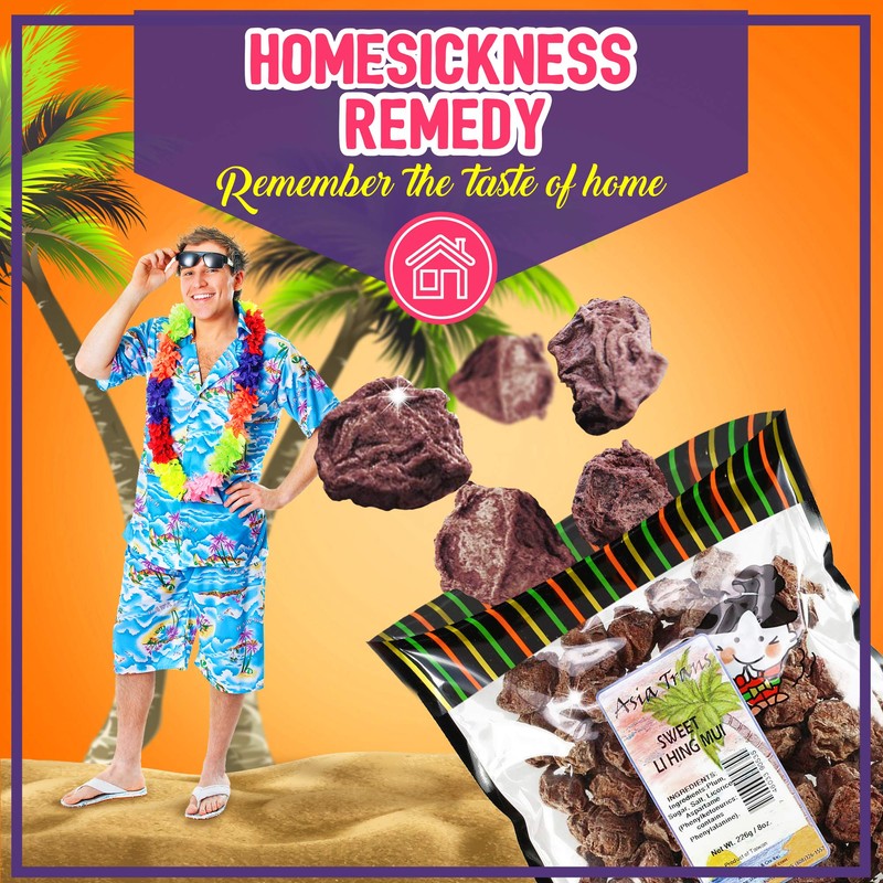 Asia Trans Sweet Seeded Li Hing Mui Crack Seed Plums