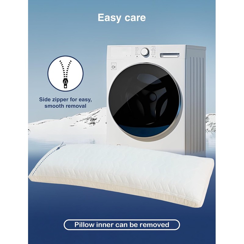 ZonLi Adjustable Memory Foam Body Pillow for Adults, Firm Support
