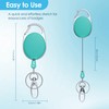 Retractable Badge Reel with Claw Clasp and Clip for Id