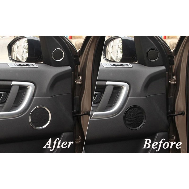 For Discovery Sport 2015-2018 ABS Car Door Speaker Ring Trim