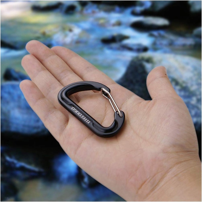 TITECOUGO Carabiner, Small, Multifunctional, Backpack, Trinket Case, Stylish, Aluminum, D-Ring,