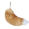 Alpertie Fluffy Real Fox Fur Tail Keychain Tassel Bag Cosplay