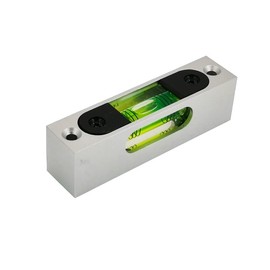 Metal high Precision Adjustable Level Small Level bar Level Square Horizontal Bubble Magnetism (Green)