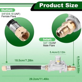 Natural Gas/Propane Grill Conversion Kits, Pressure Regulator Valve with Orifice Nozzle, Compatible with Weber Genesis and Genesis II