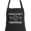 Second Ave Men's World's Best Grandad Black Apron BBQ Grill