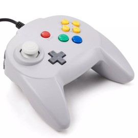 Unbranded  For Switch PC MAC N64 USB Controller Gamepad Joypad for Steam & Super Retrocade - Gray