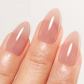 Imtiti Nude Gel Polish, 15ML Sheer Neutral Jelly Nail Polish, Translucent Spring Summer Nail Polish for Nail Art DIY Manicure