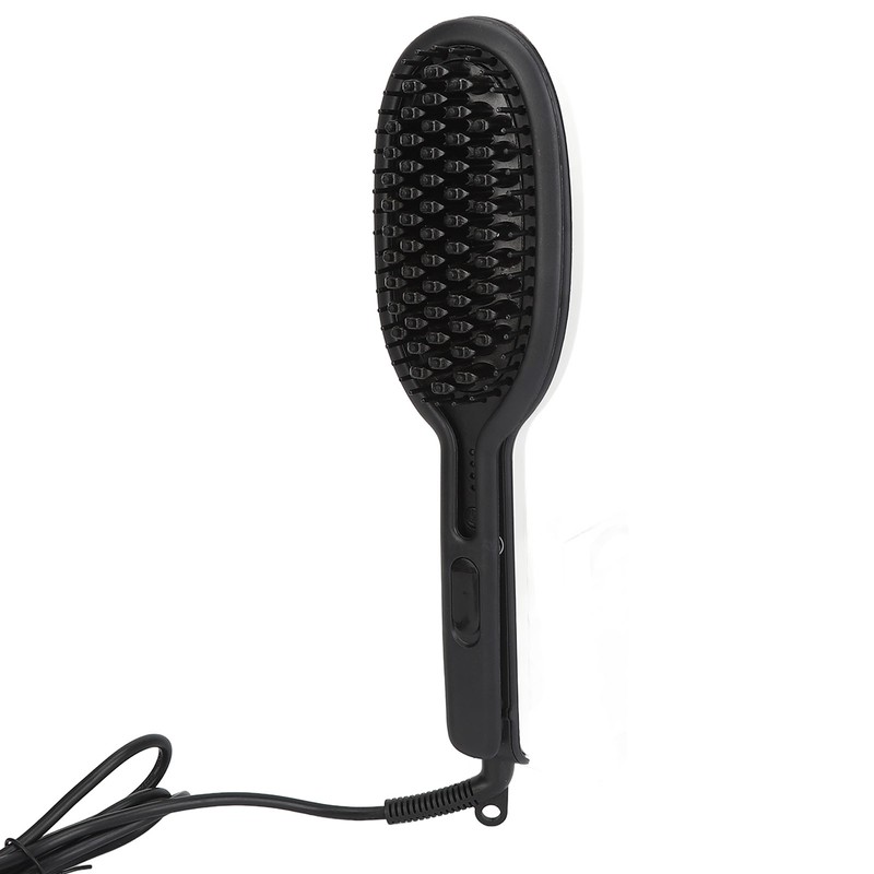 Straightening Curling Iron Brush Massage Negative Ion Automatic Heated Hair