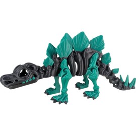 Articulated Skeleton Stegosaurus Figurine – Venom Abyss – Prehistoric Collectible & Stress Relief Toy for Teens & Adults – 3D Printed in Canada