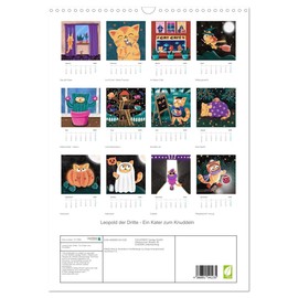 Leopold the third - A cat to cuddle, US-Version (Wall Calendar 2026 DIN A3 Portrait), CALVENDO 12 Month Wall Calendar