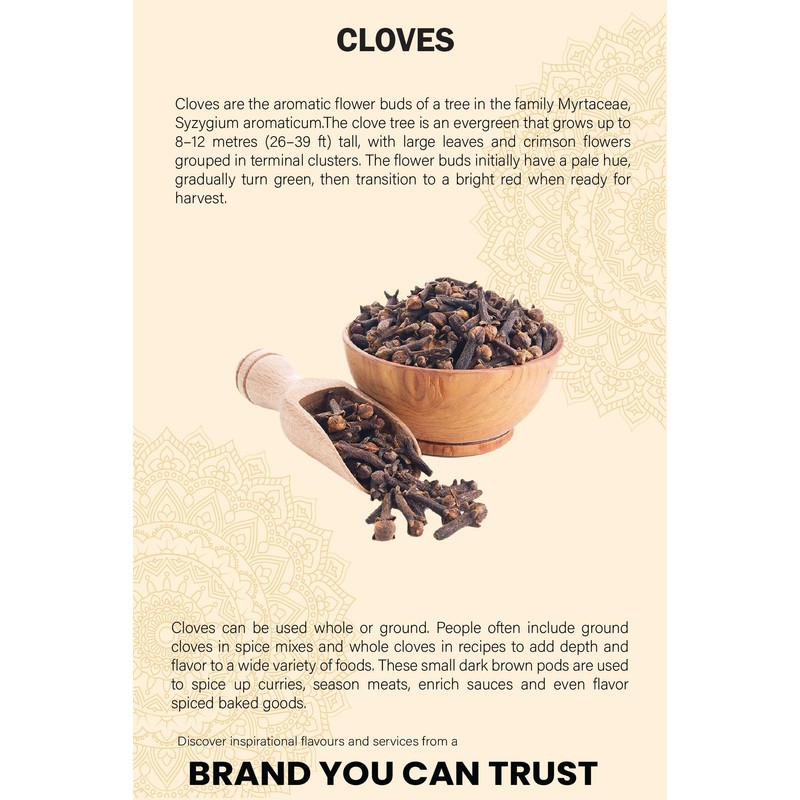 Cloves Whole I Premium Quality I Sun dried in Organic