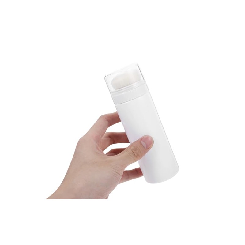 Toddmomy 2PCS Talquera Portátil Vacía 15cm Plástico Blanco