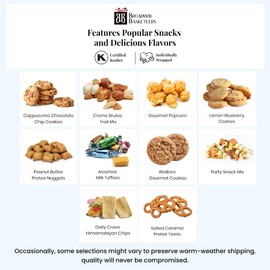 Broadway Basketeers Gourmet Chocolate Food Gift Basket Snack Gifts for Women, Men, Families, Delivery for Holidays, Appreciation, Thank You, Congratulations