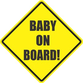 Baby on Board Safety Car Sticker Decal 5" X 5"