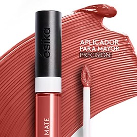 ésika - Hidracolor Matte Labial Líquido Almendra Rosé 6 ml, 36 Horas de Hidratación, Labial No Transfer, 24 Horas de Color, de Larga Duración, Labial Mate con Ácido Hialurónico