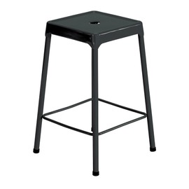 Safco Products 6605BL Steel Stool, 25", Black