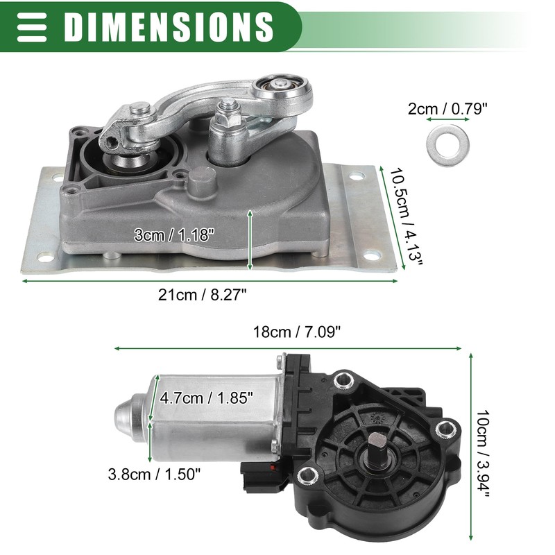 Motoforti RV Gear Box Linkage with Motor, Electric Steps Replace,