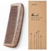 Wooden Comb Hair Comb Massage Comb Two Sided Carving Mahogany