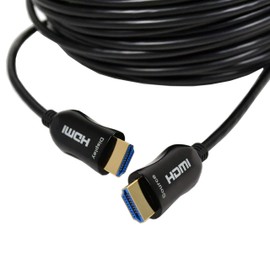 Logico Fiber Optic HDMI Cable 4K – HDMI 2.0 a/b Compliant, HDCP 2.2 Super High-Speed Ultra HD ARC Cable with HDR Perfect for HDTV/Projector/Home Theatre/Roku TV/Apple TV/Video Game Console (40 ft)
