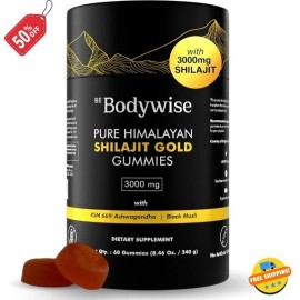 Pure Be Bodywise Pure Himalayan Shilajit Gummies Gold I Lab Tested I No Added Sugar