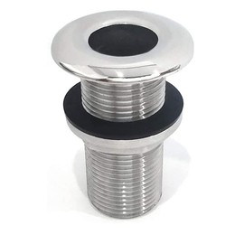 EEYAD 316 Stainless Steel Full Thread Boat Thru-Hull Fitting Drain (I.D. 3/4 inch)
