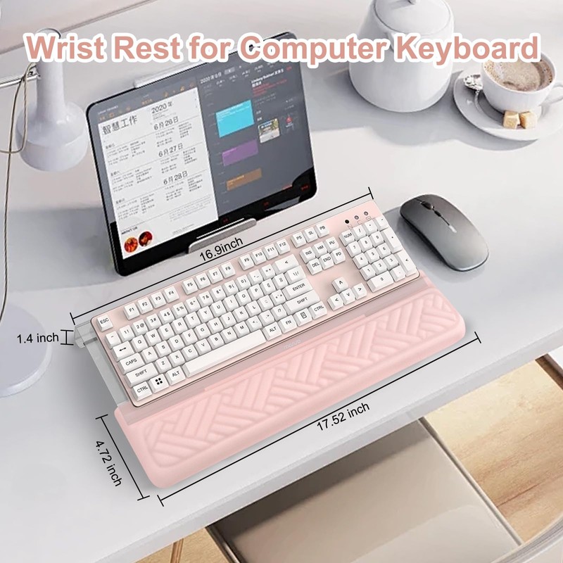 MOSISO Wrist Rest for Keyboard and Computer Keyboard Stand Set,
